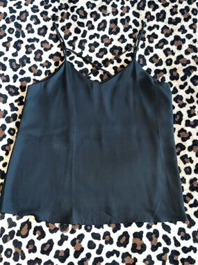 Active USA Black Crisscross Strap Camisole